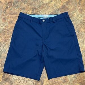 Peter Millar Navy Blue Salem Performance Shorts